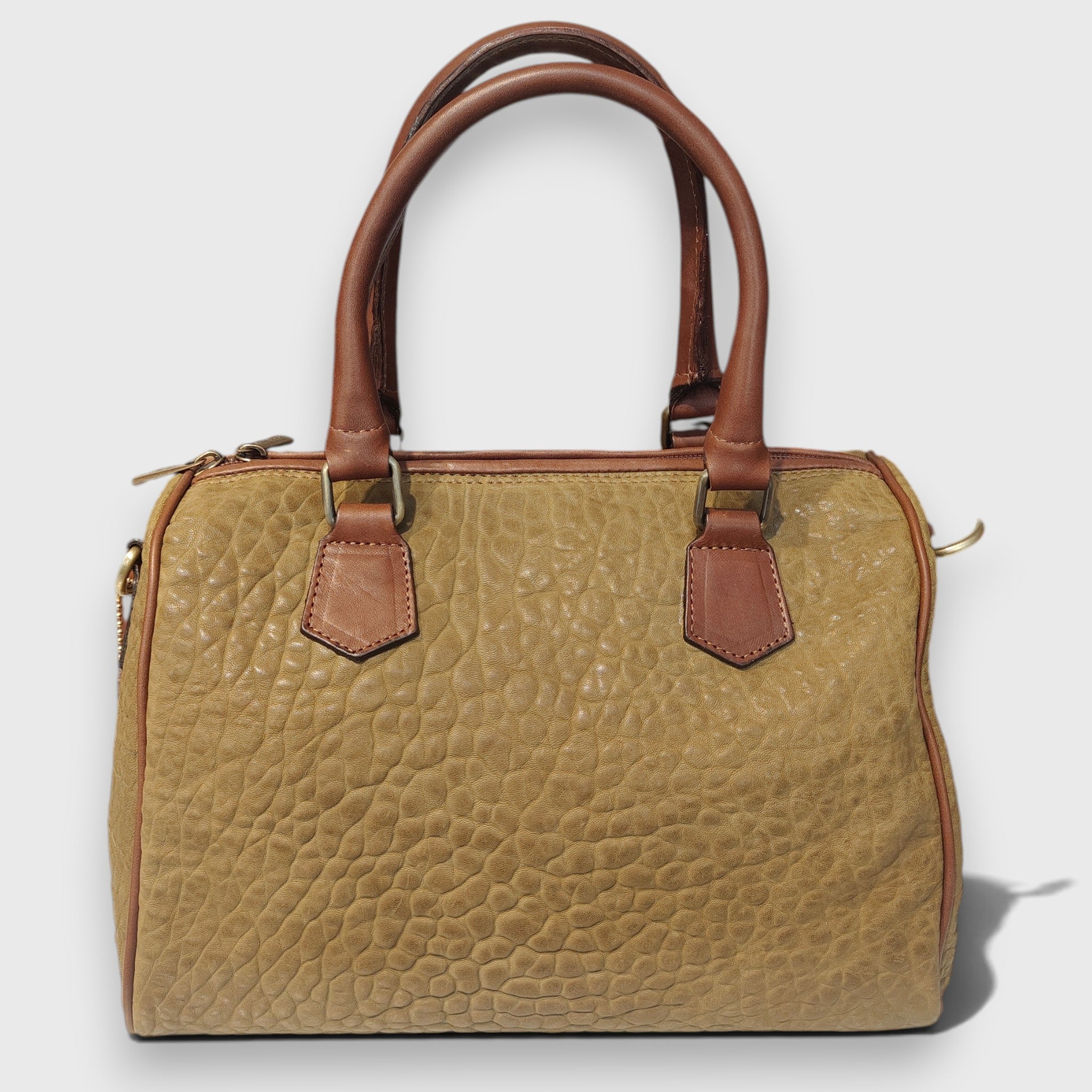 Pelletteria Pelle Nuda Milano, Vera pelle italiana, Negozio borse donna, Baule medio verde