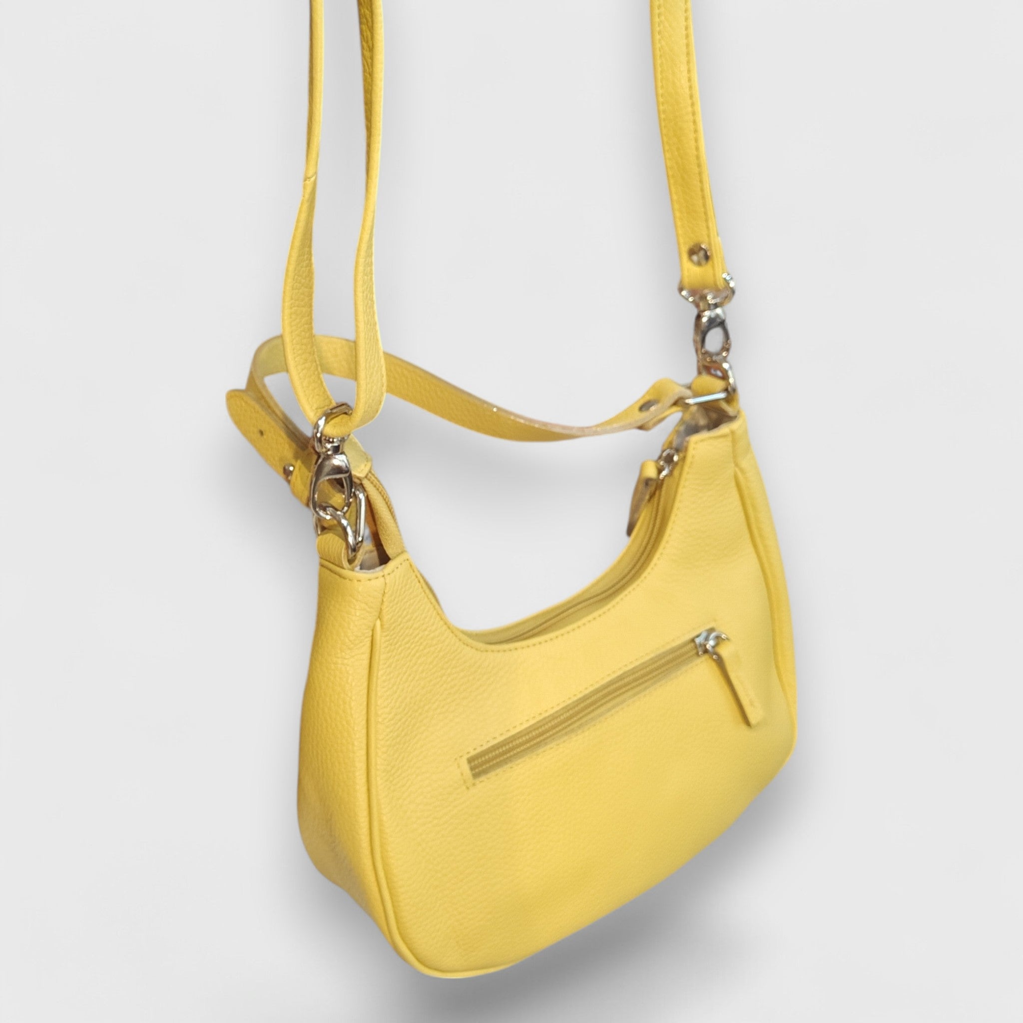 Pelletteria Pelle Nuda Milano, Artigianato Italiano, Vera pelle, Negozio borse donna, Dalila giallo