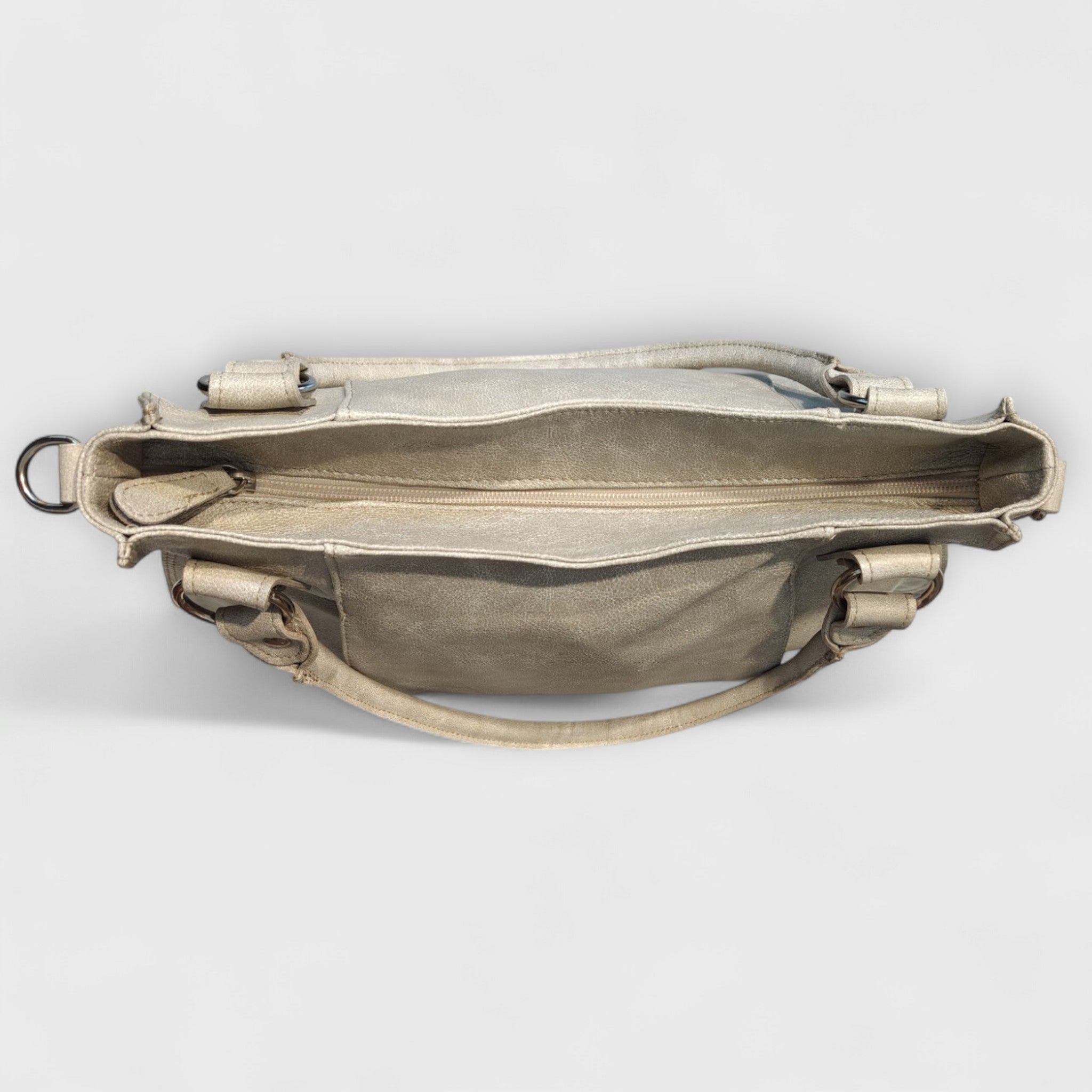 Pelletteria Pelle Nuda Milano, Artigianato Italiano, Vera pelle, Negozio borse donna, Lavinia grigio