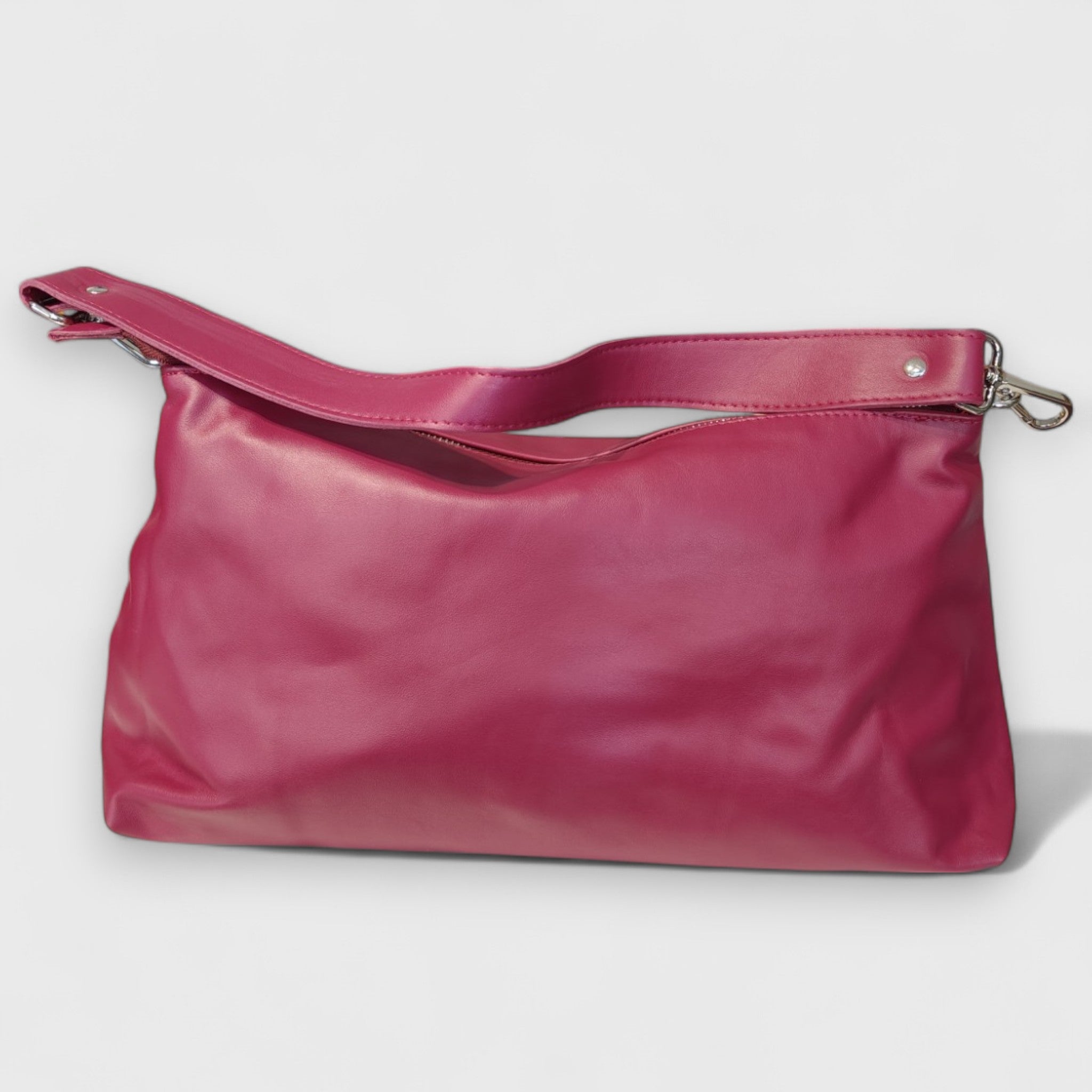 Pelletteria Pelle Nuda Milano, Artigianato Italiano, Vera pelle, Negozio borse donna, Lorenza fucsia