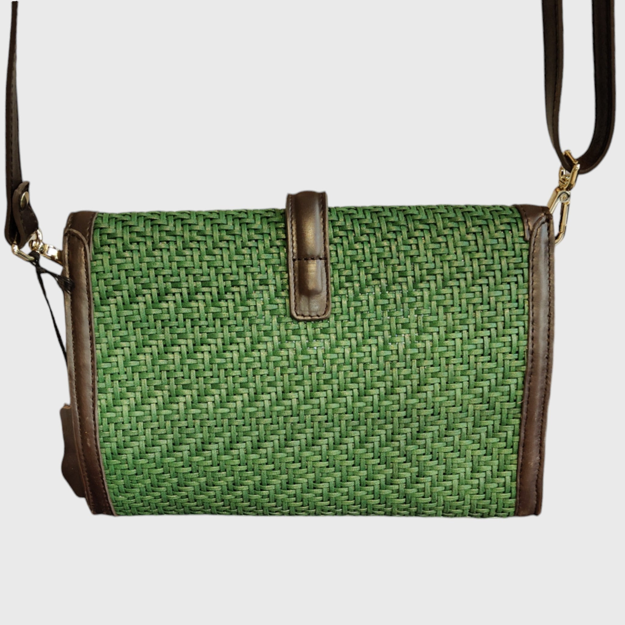 Pelletteria Pelle Nuda Milano, Artigianato Italiano, Borsa donna, vera pelle, Mary verde