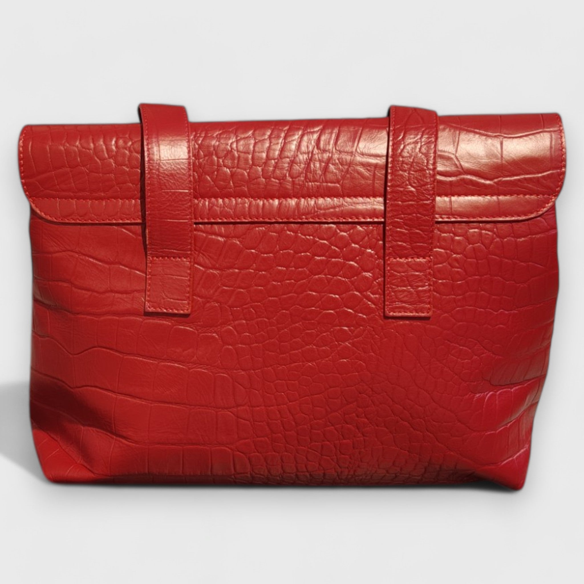 Pelletteria Pelle Nuda Milano, Vera pelle, Artigianato italiano, borsa donna, Chiara rosso