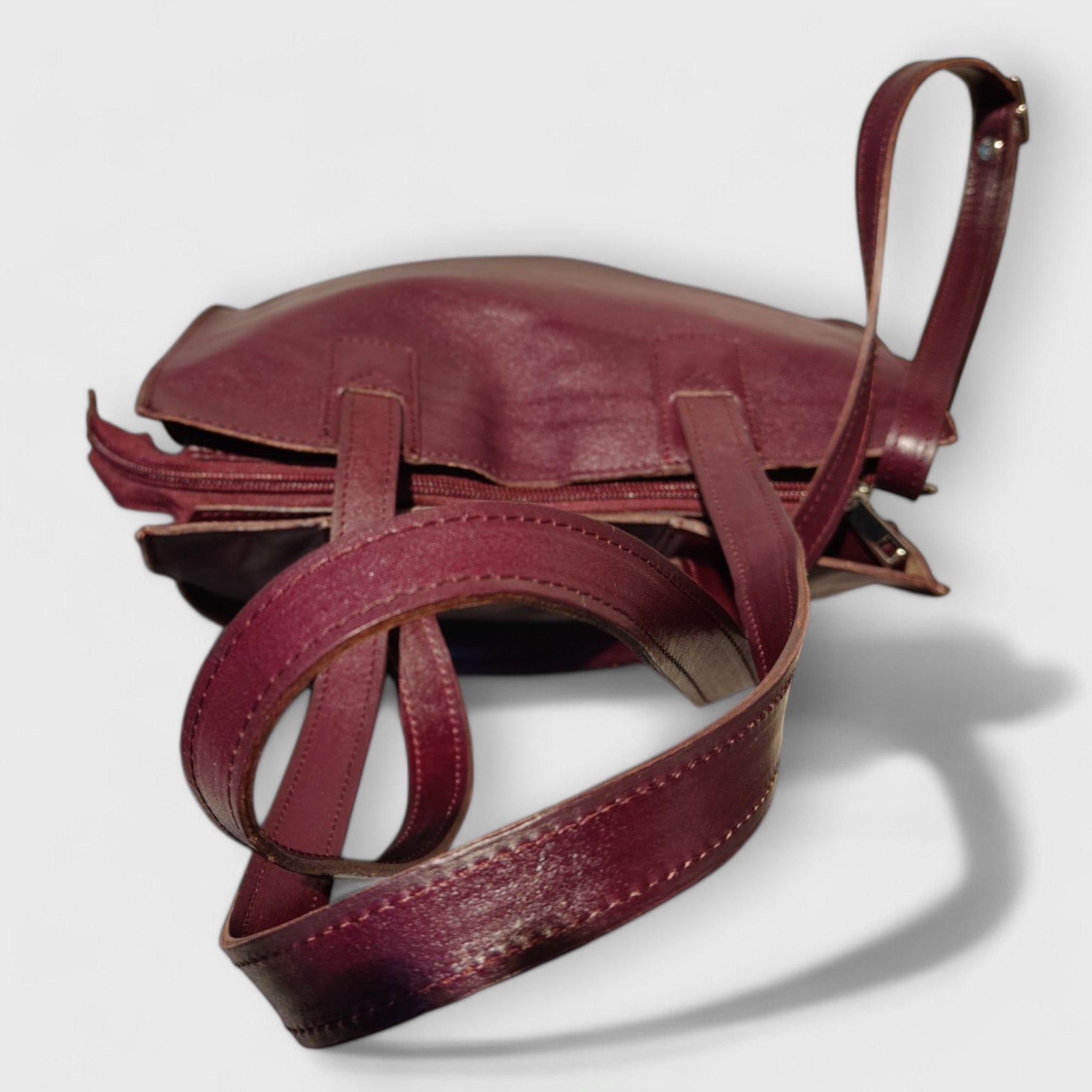 Pelletteria Pelle Nuda Milano, Artigianato italiano, vera pelle, borsa donna, shopper, Simona bordeaux