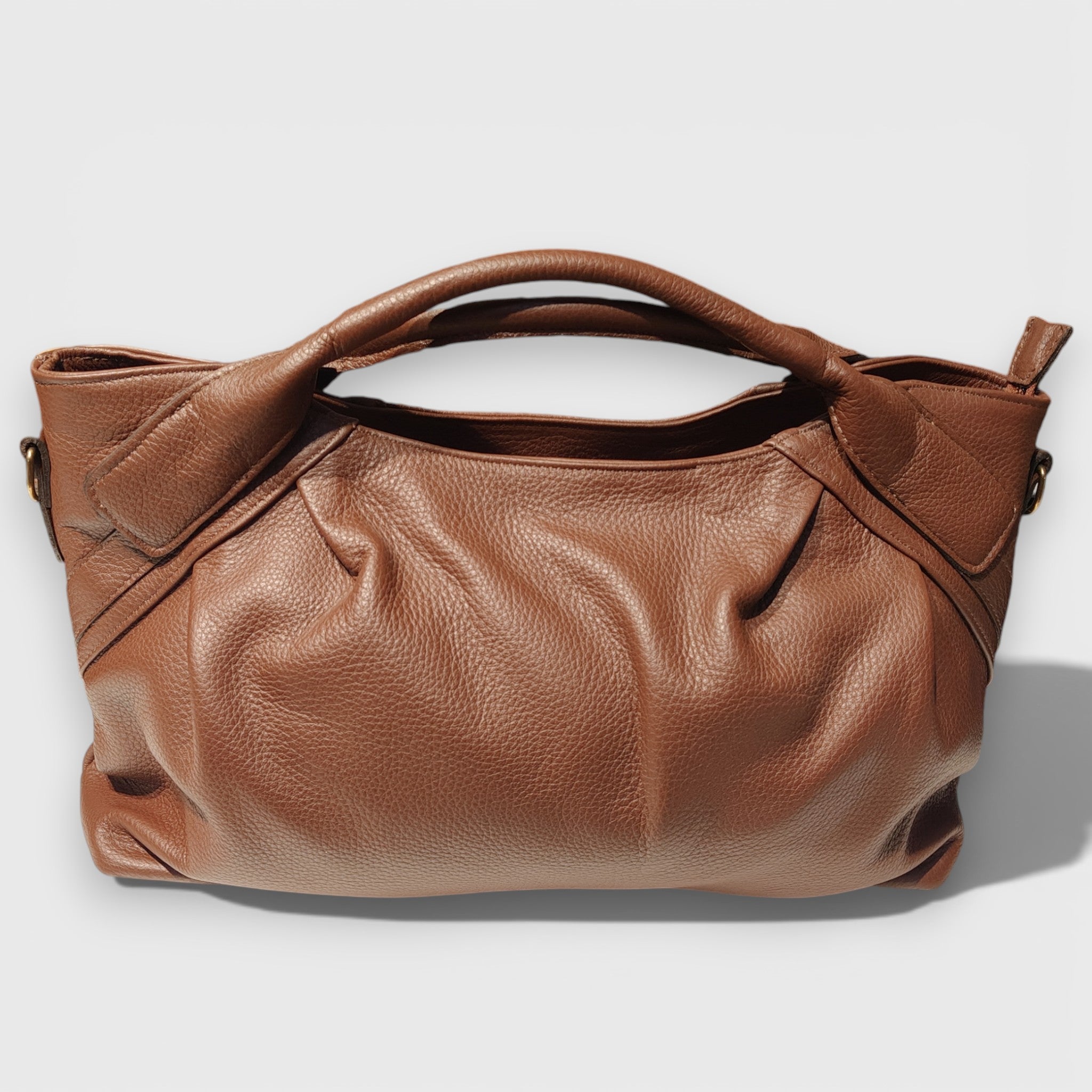 Pelletteria Pelle Nuda Milano, Artigianato Italiano, Vera pelle, Negozio borse donna, Veronica marrone