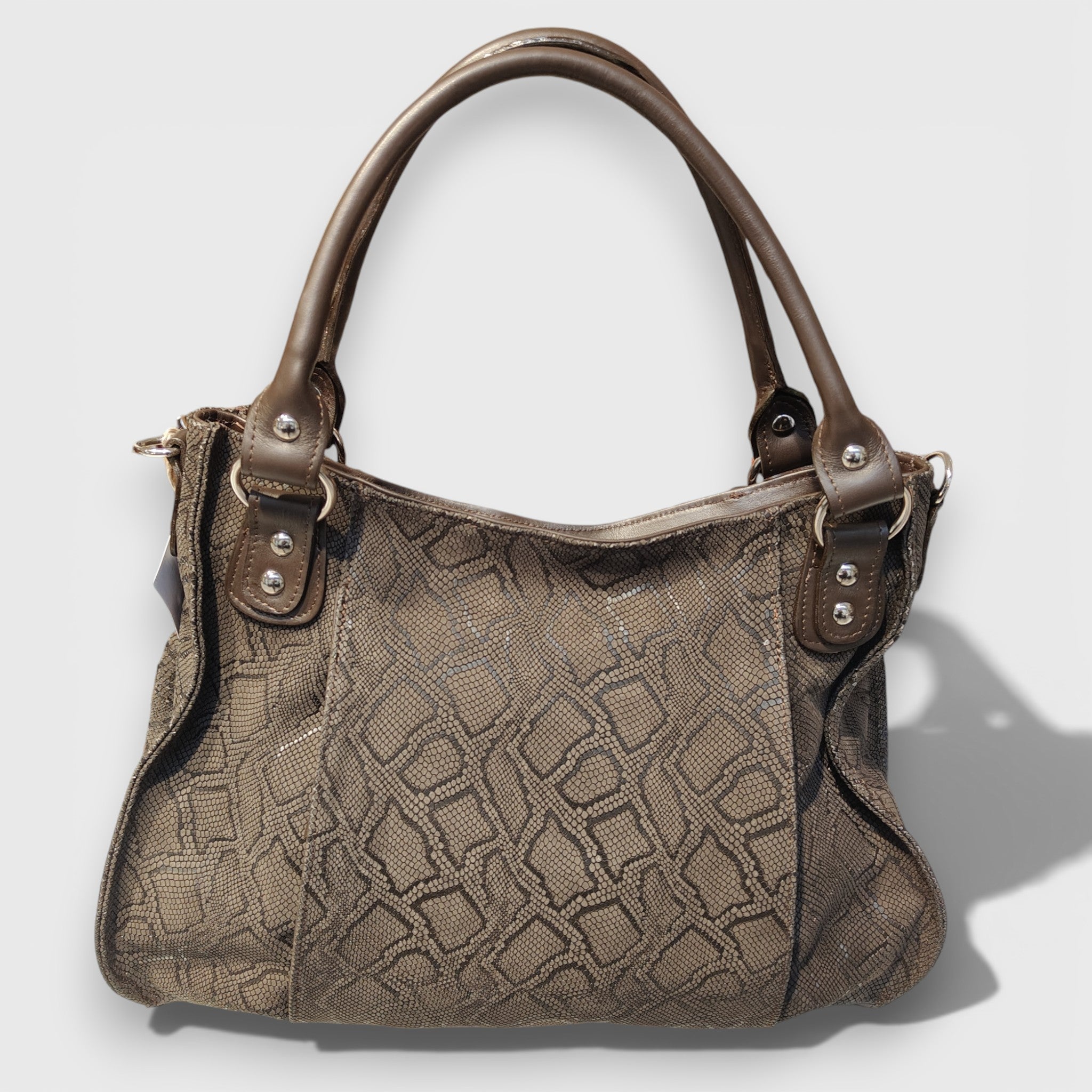 Pelletteria Pelle Nuda Milano, Atigianato italiano, vera pelle, Negozio borse donna, Lavinia marrone