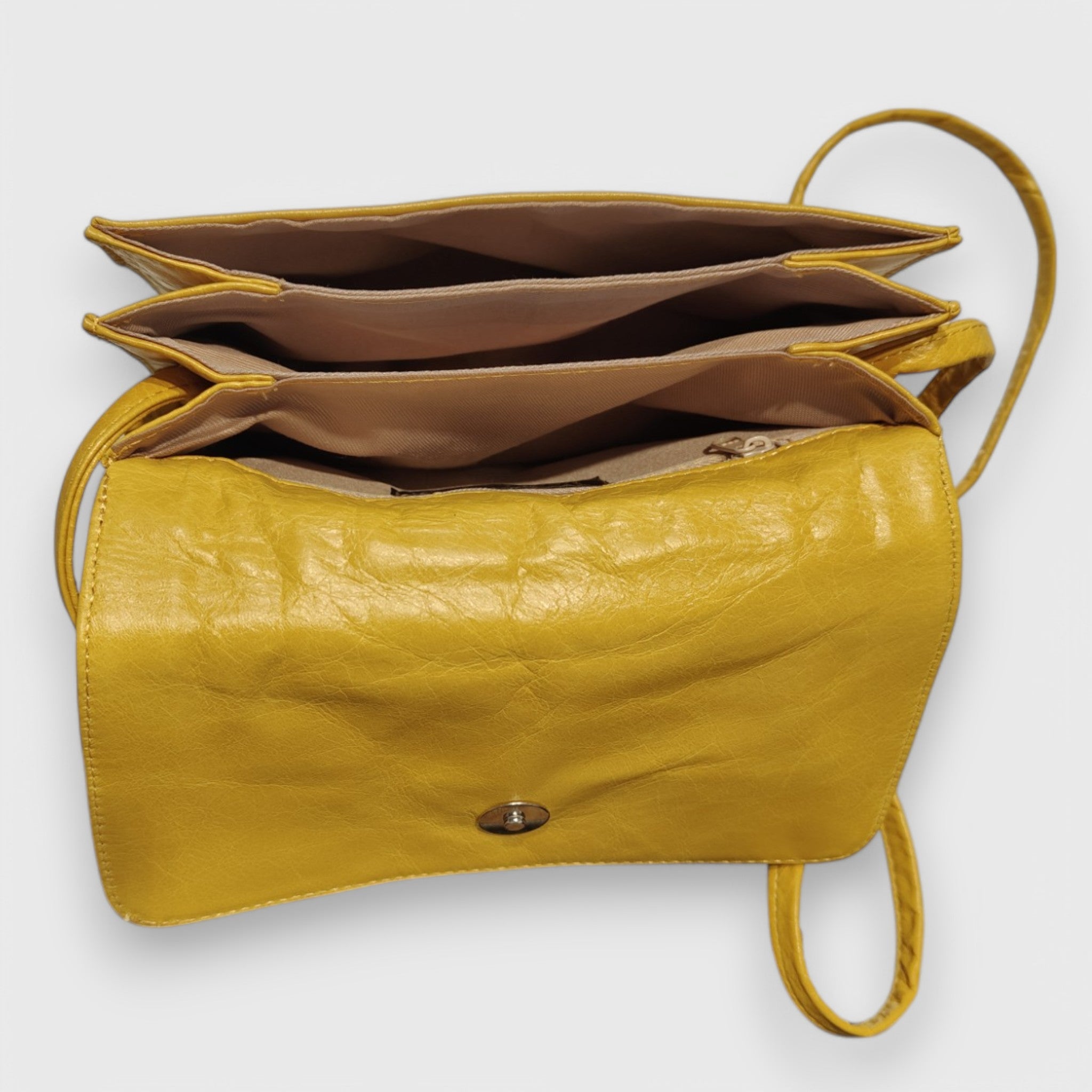 Pelletteria Pelle Nuda Milano, Artigianato italiano, Negozio borse donna, Vera pelle, Tre soffietti giallo