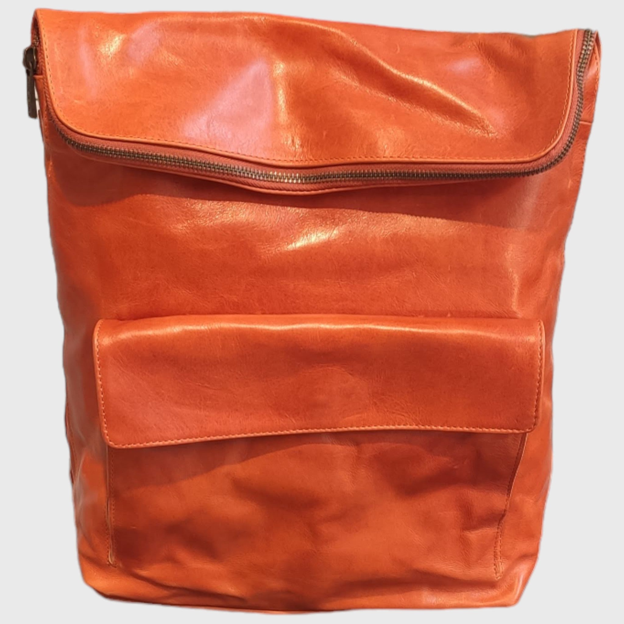 Pelletteria Pelle Nuda Milano, Vera pelle, zaino donna uomo, artigianato italiano