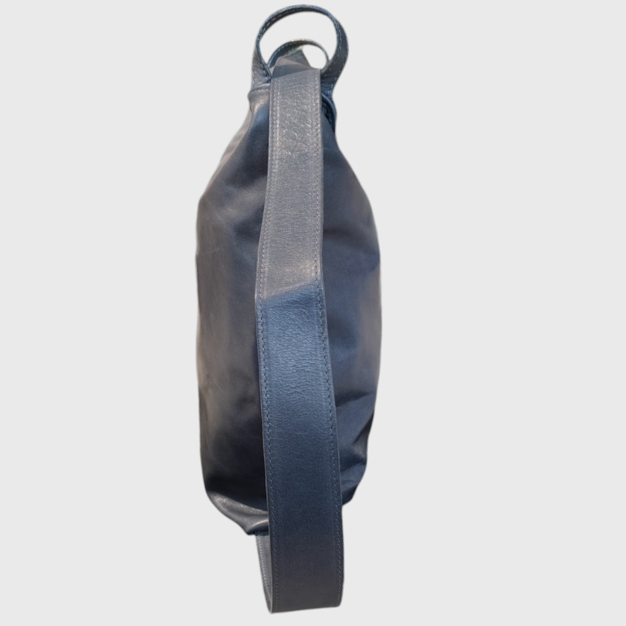 ROMA BACKPACK in light blue leather