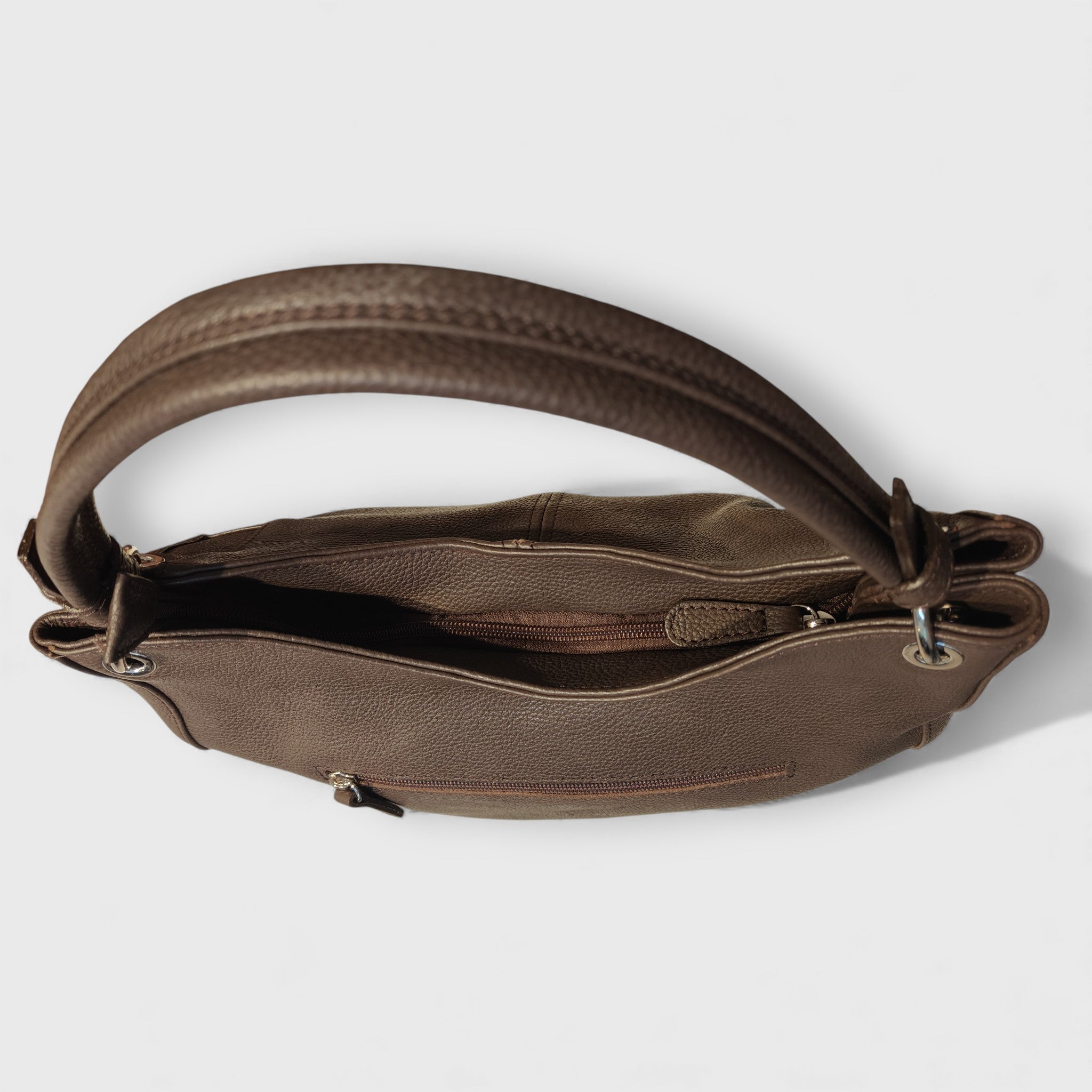 Pelletteria Pelle Nuda Milano, Artigianato Italiano, Vera pelle, Negozio borse donna, Cris marrone