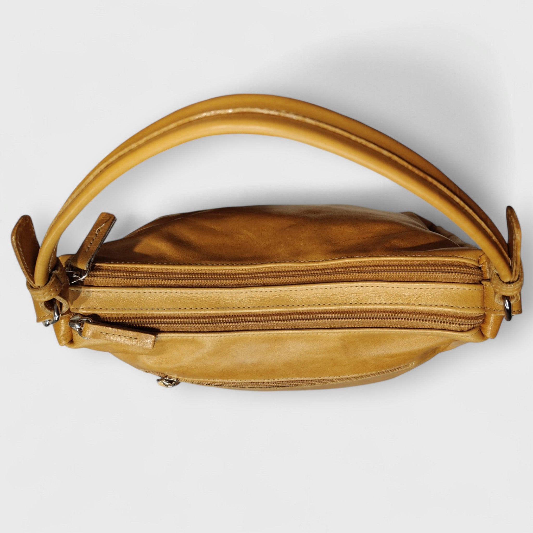 Pelletteria Pelle Nuda Milano, Artigianato Italiano, Vera Pelle, Negozio borse donna, Diana giallo
