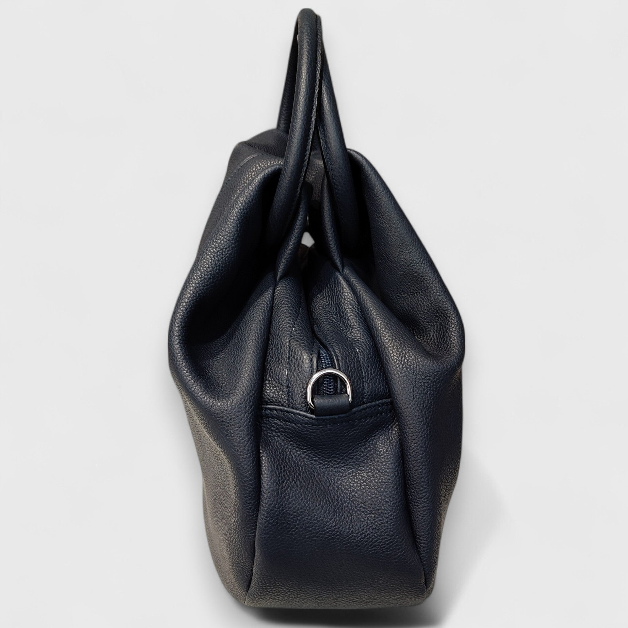 Pelletteria Pelle Nuda Milano, Artigianato Italiano, Vera pelle, Negozio borse donna, Frida blu