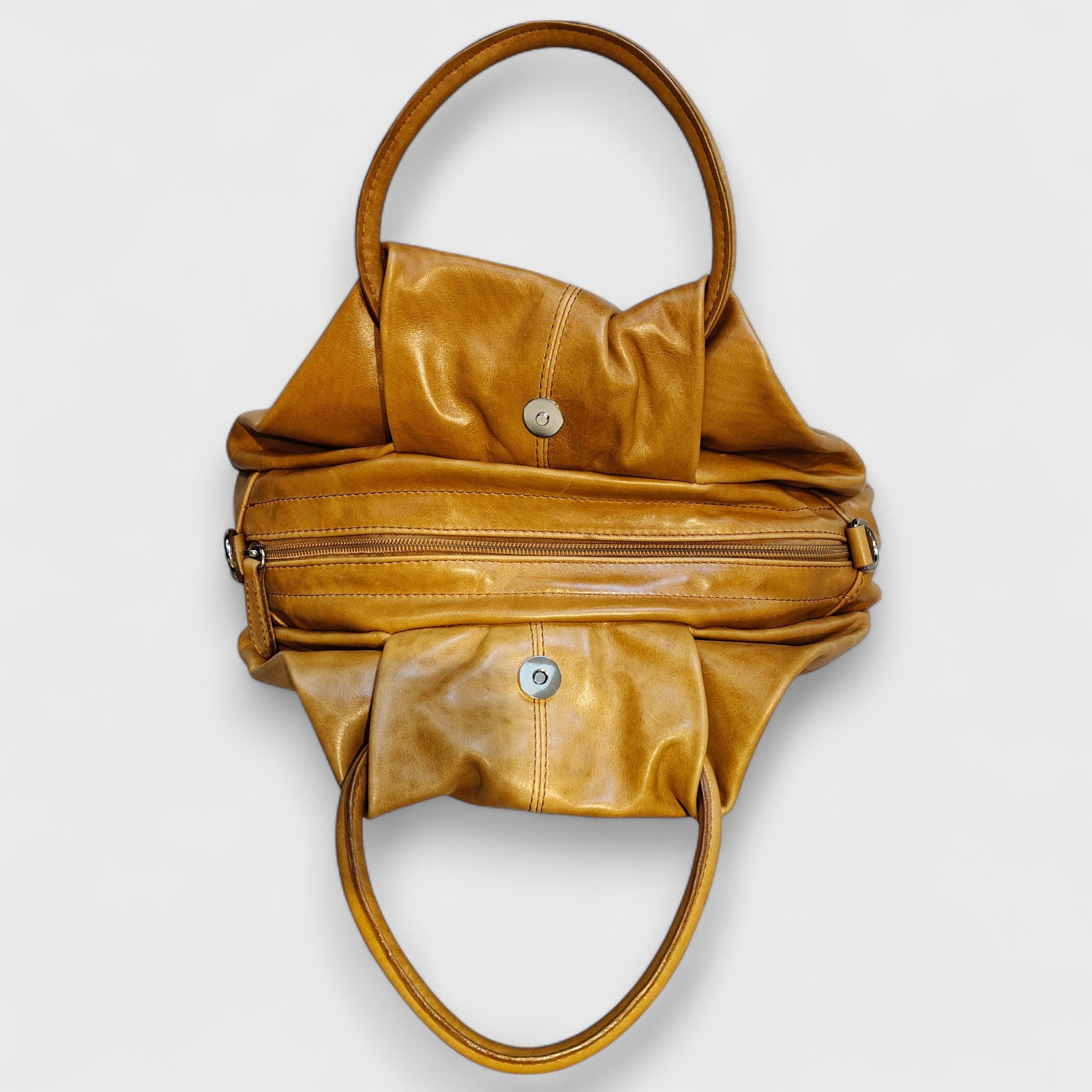 Pelletteria Pelle Nuda Milano, Artigianato Italiano, Vera pelle, Negozio borse donna,  Frida giallo