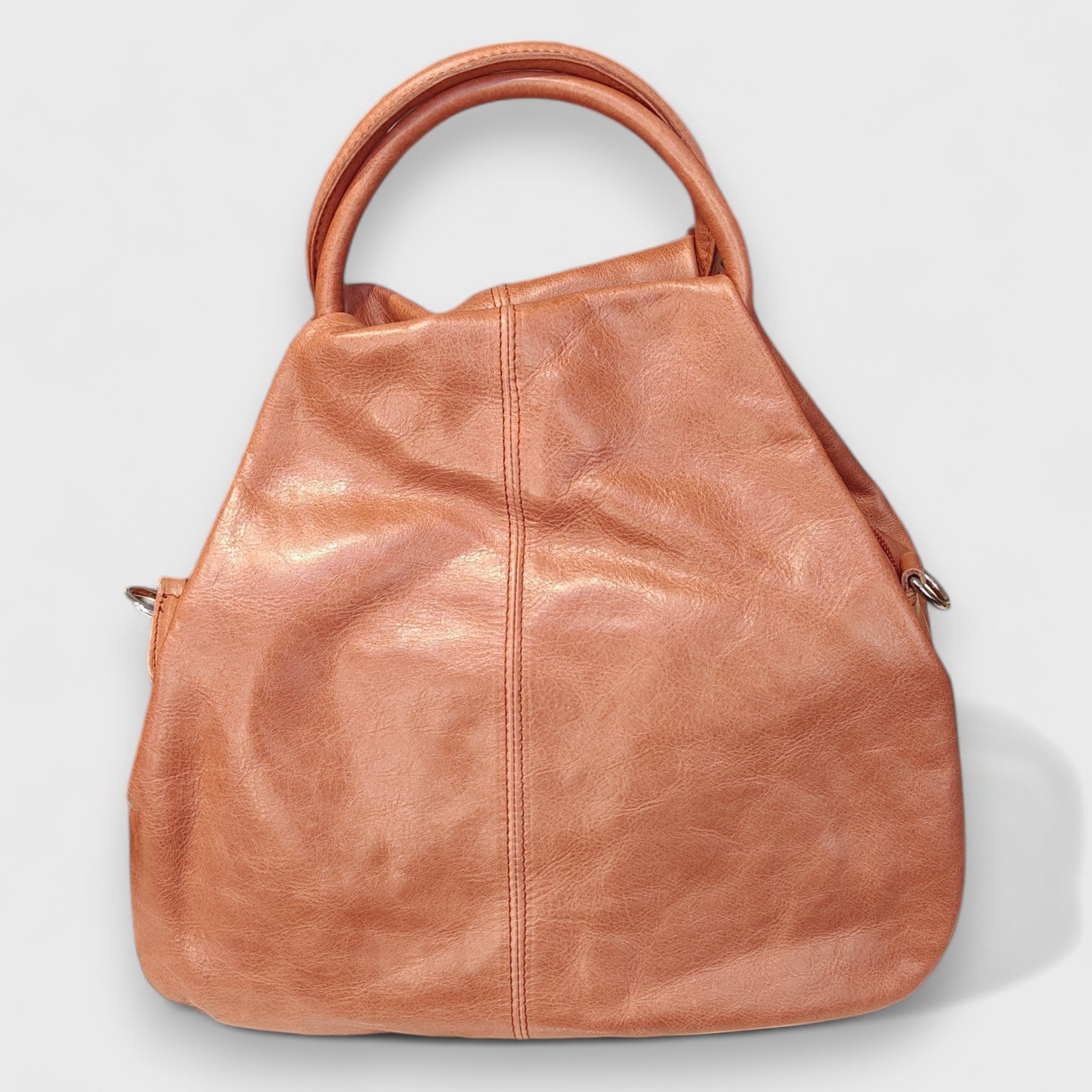 Pelletteria Pelle Nuda Milano, Artigianato Italiano, Vera pelle, Negozio borse donna,  Frida marrone rosato