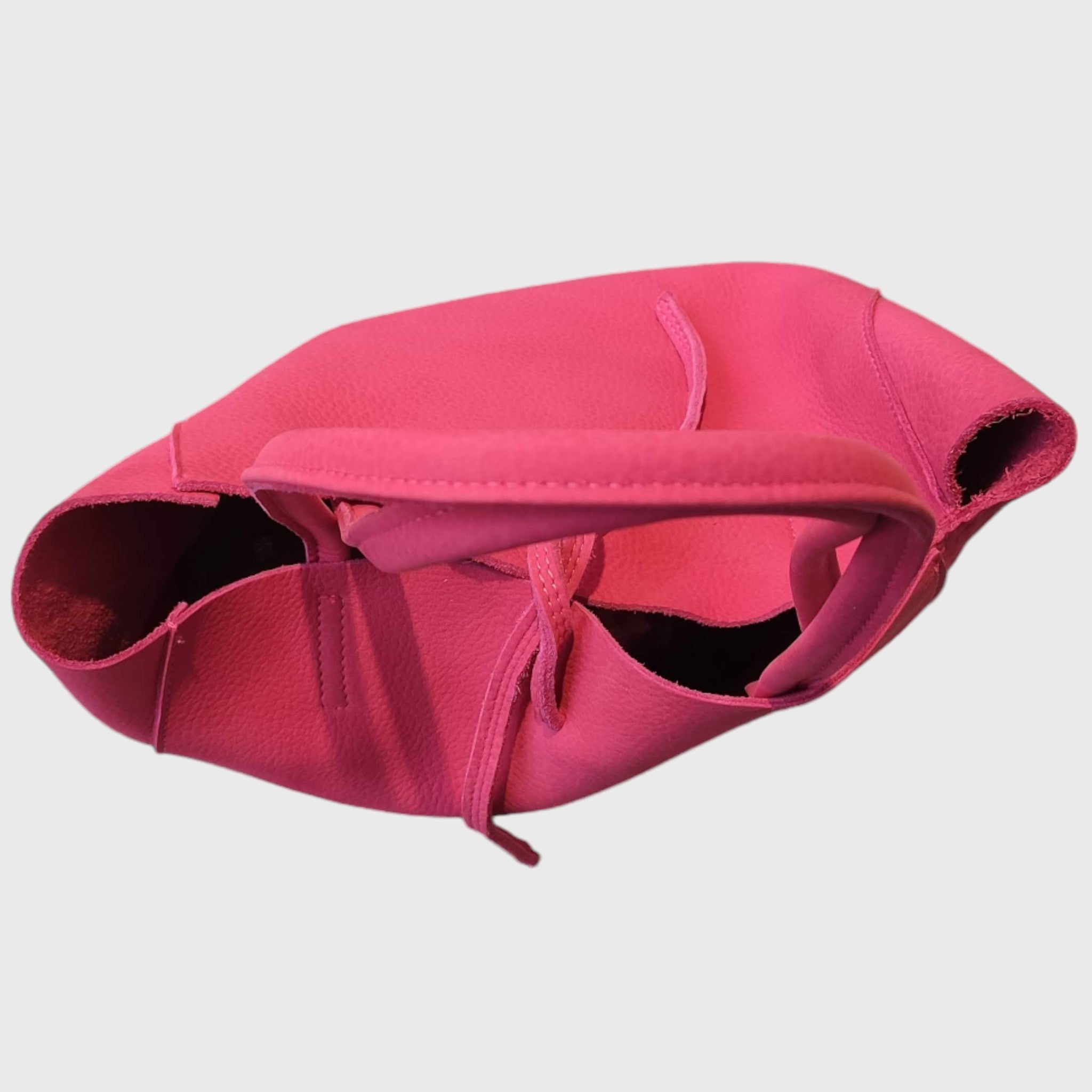 Pelletteria Pelle Nuda Milano, Vera Pelle, Artigianato italiano, borsa donna, Giulia fucsia