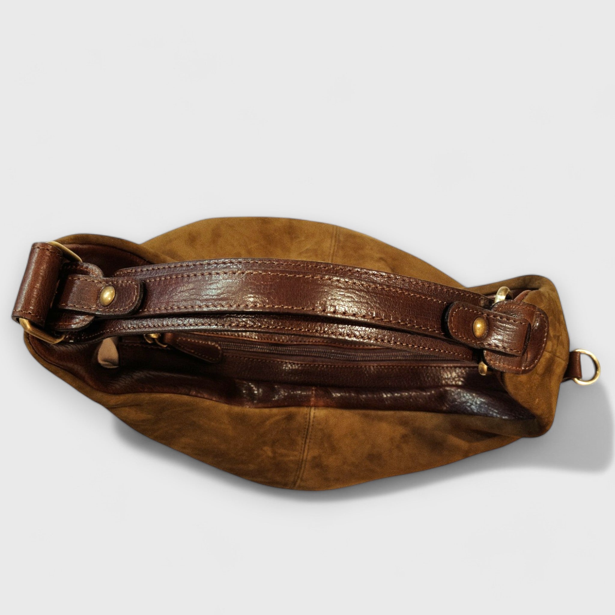 Pelletteria Pelle Nuda Milano, Artigianato Italiano, vera pelle, negozio borse donna, Sacca Croce verde