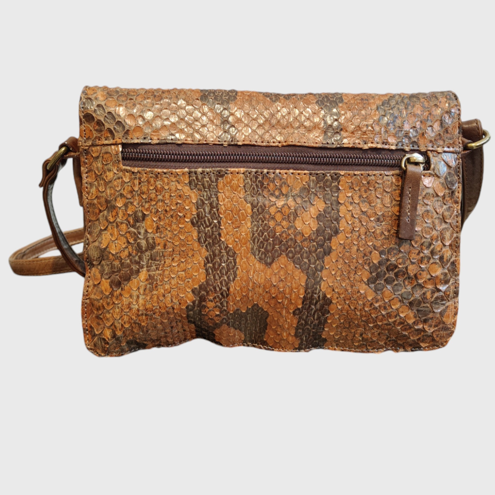 Pelletteria Pelle Nuda Milano Artigianato italiano, vera pelle, borsa donna, Big tre soffietti pitone