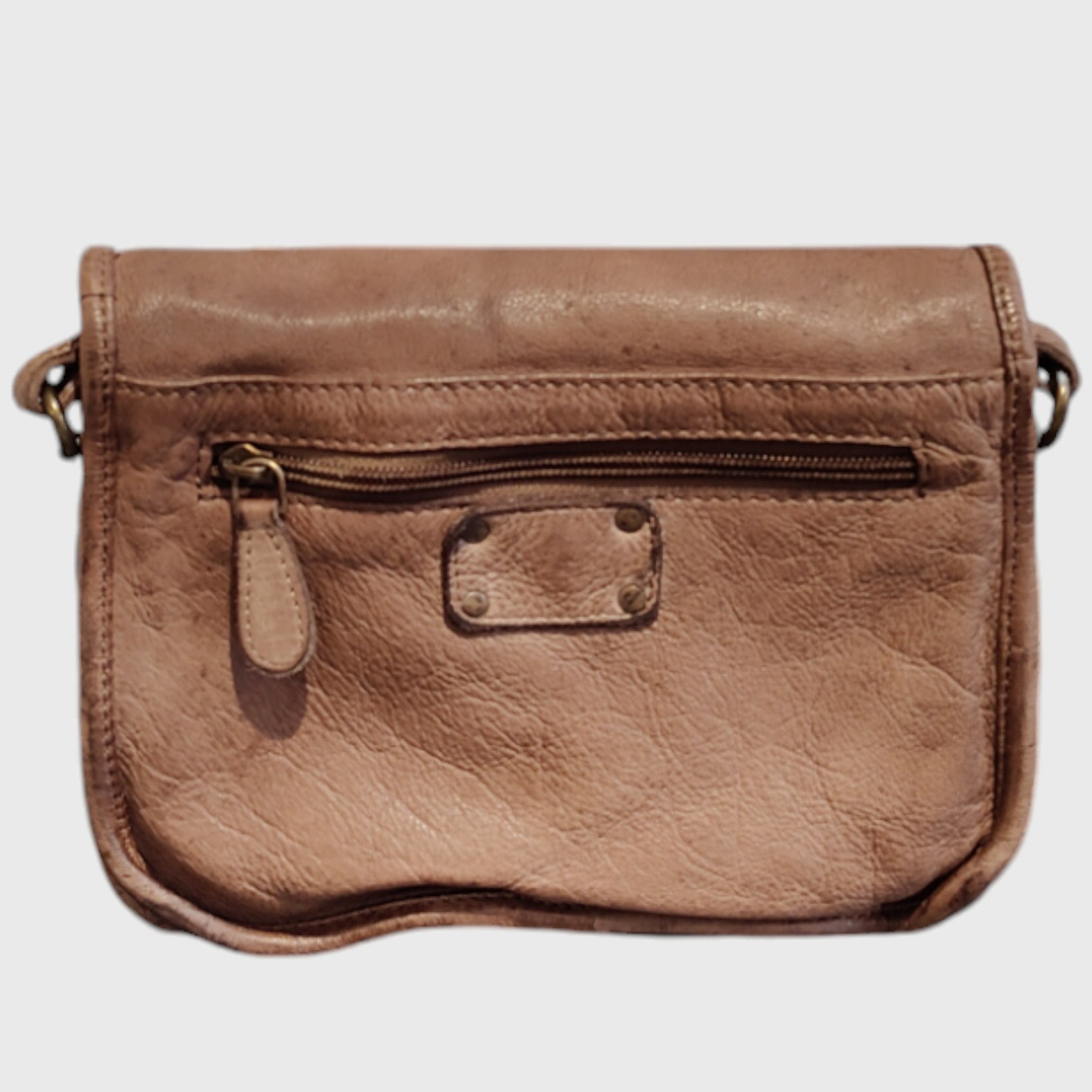 Pelletteria Pelle Nuda Milano, Artigianato italiano, vera belle, tracolla donna, Gaia  marrone