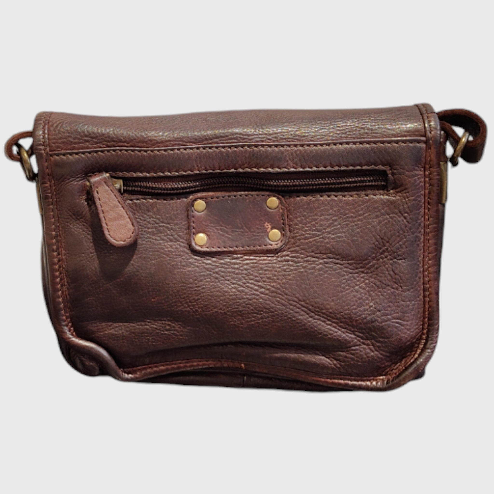 Pelletteria Pelle Nuda Milano, Artigianato italiano, vera belle, tracolla donna, Gaia  marrone