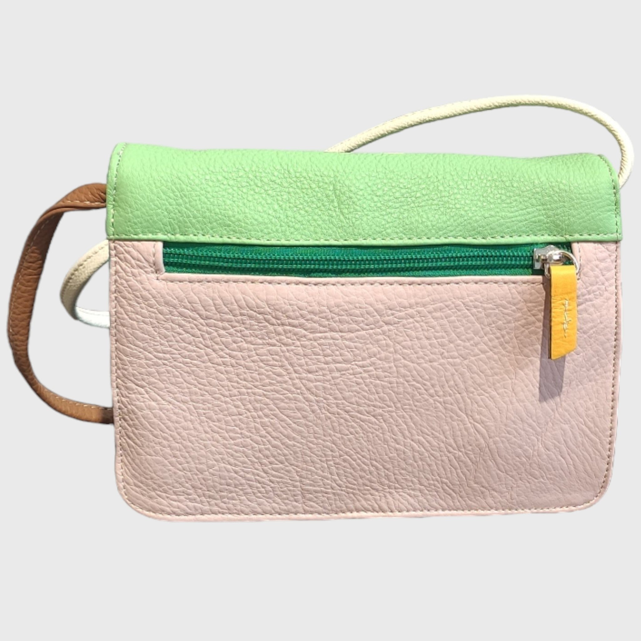 Pelletteria Pelle Nuda Milano, Borsa donna, Artigianato italiano, vera pelle, Tre soffietti 