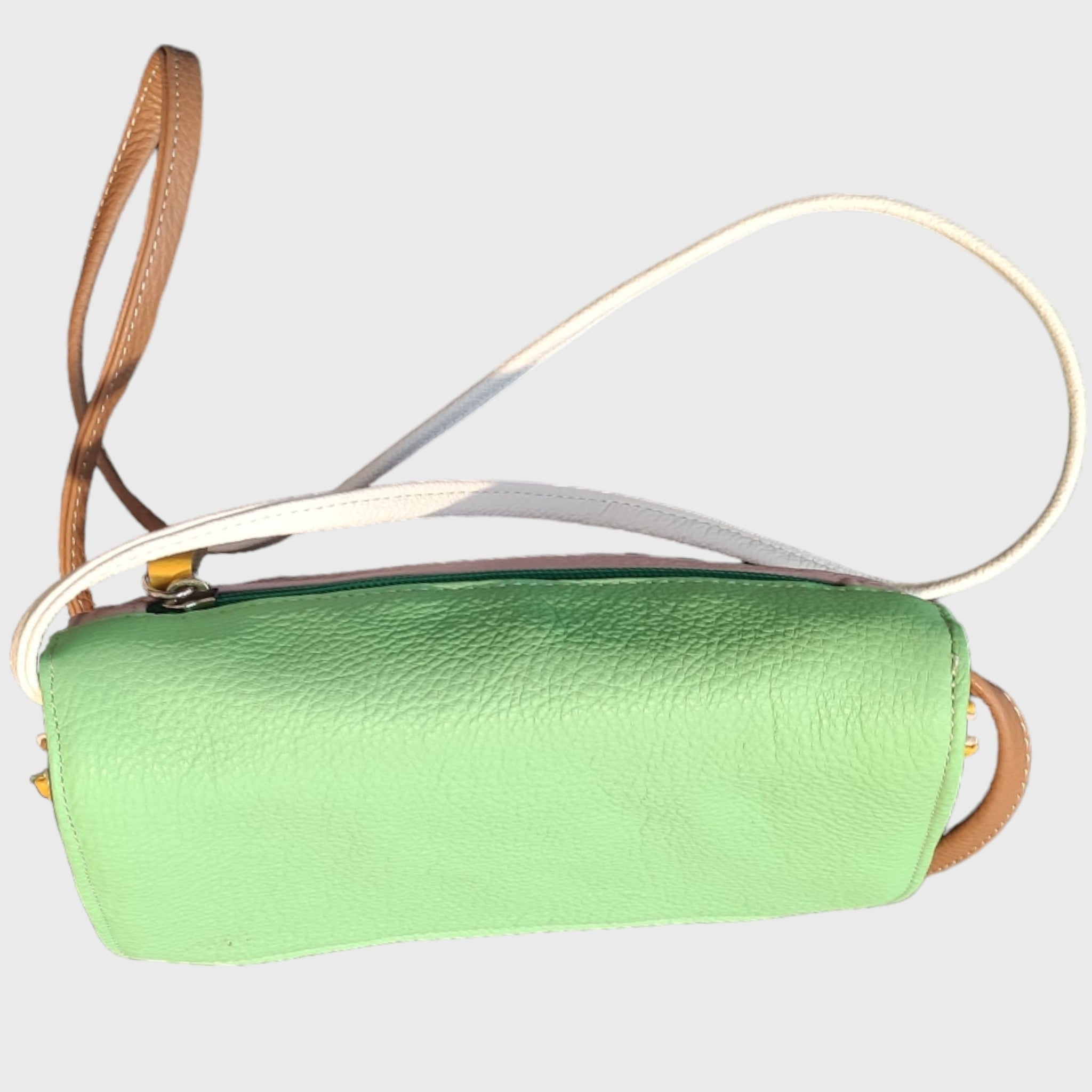 Pelletteria Pelle Nuda Milano, Borsa donna, Artigianato italiano, vera pelle, Tre soffietti 